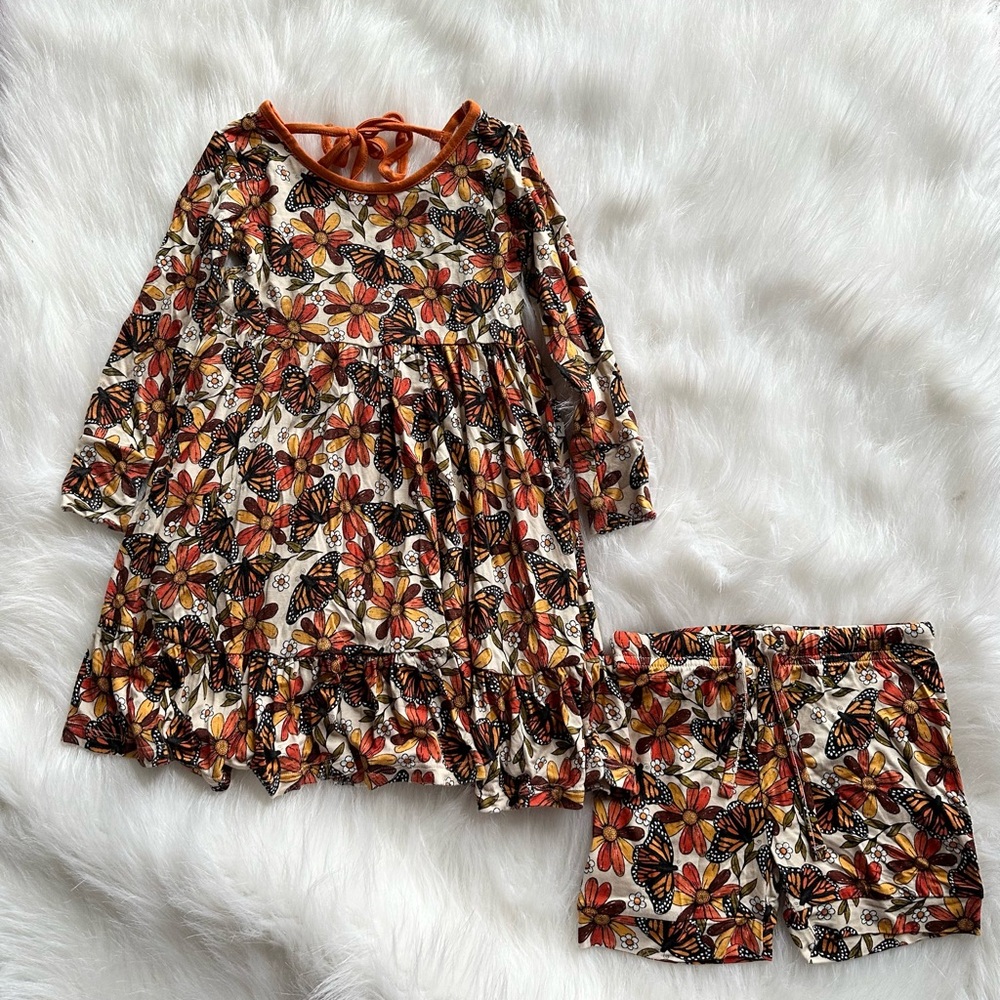 Bums and Roses Dress with Shorts